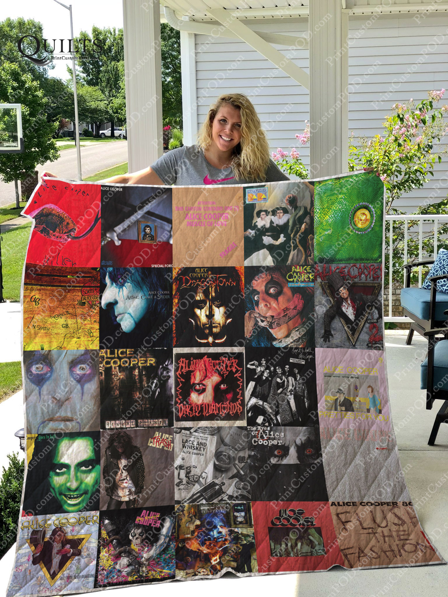 Alice Cooper Albums Quilt Blanket For Fans Ver 25 | BlanketsHub