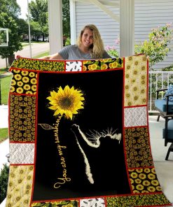 Cat Sunflower Quilt Blanket 04