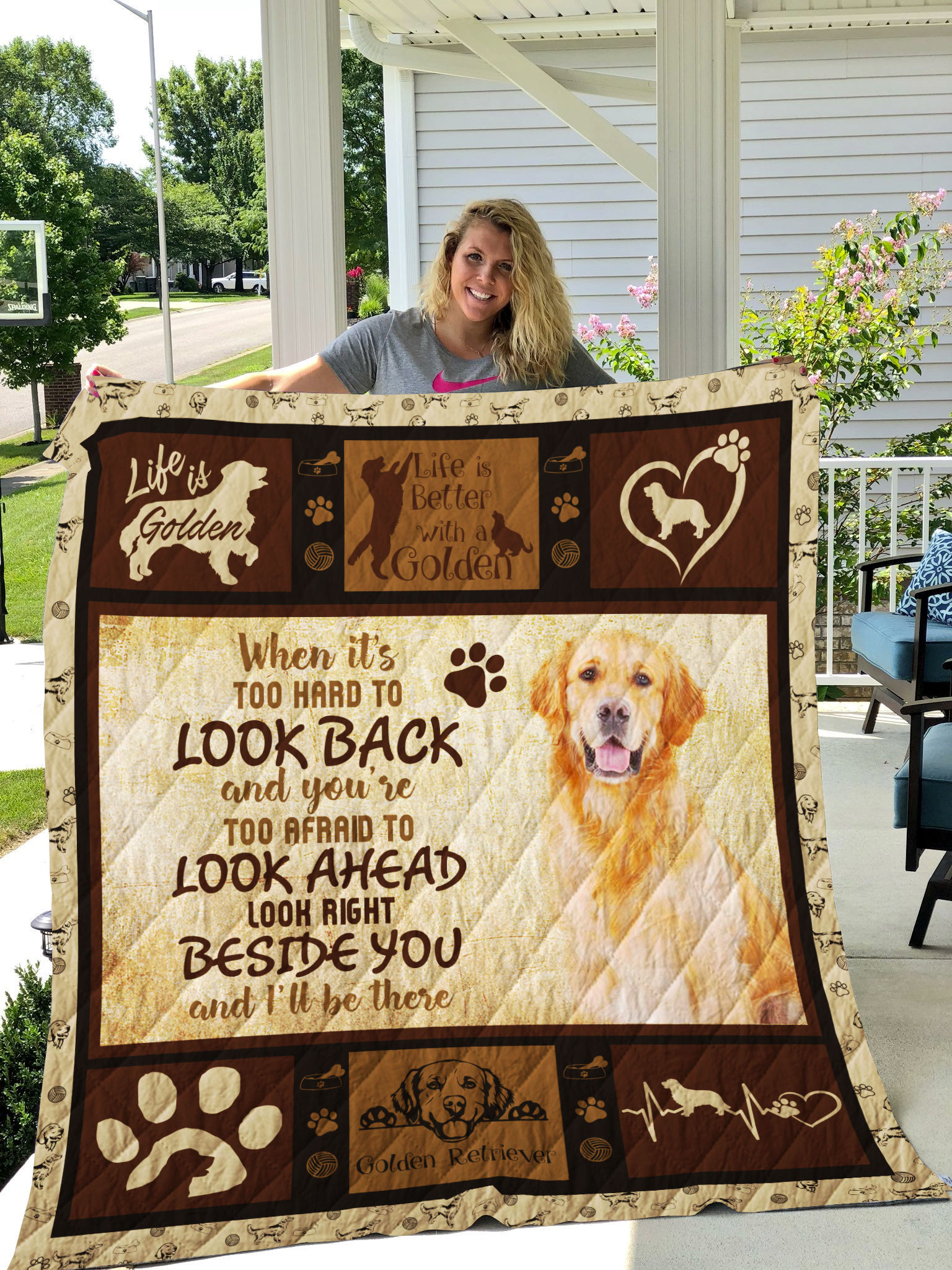Dog-blanket Quilt-golden Retriever Edition 08302019 | BlanketsHub