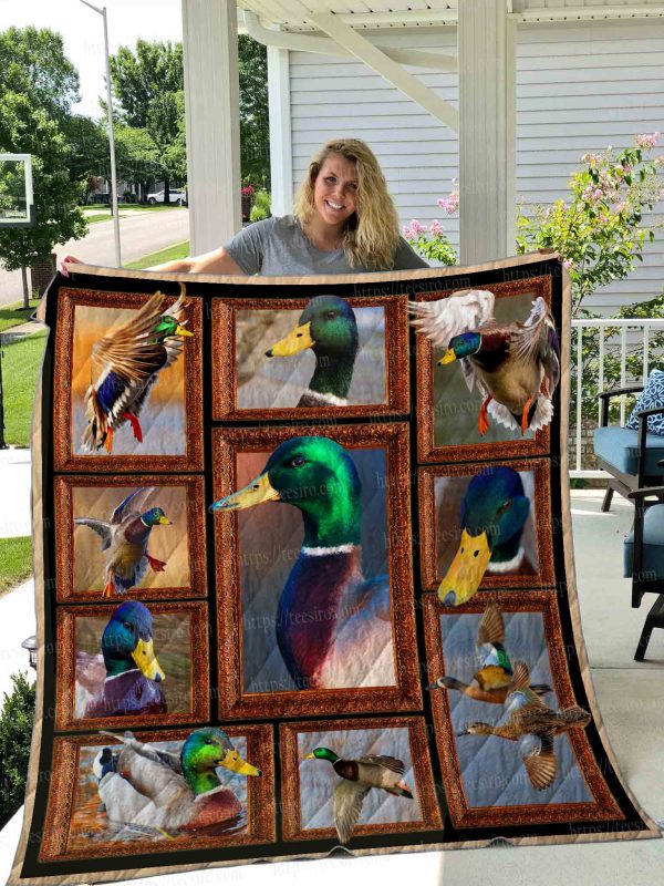 Duck Hunting Quilt Blanket 01
