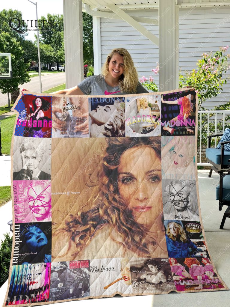 M-madonna Quilt Blanket For Fans | BlanketsHub