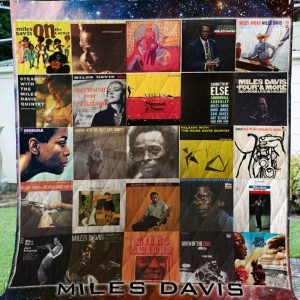 Miles Davis Albums Quilt Blanket