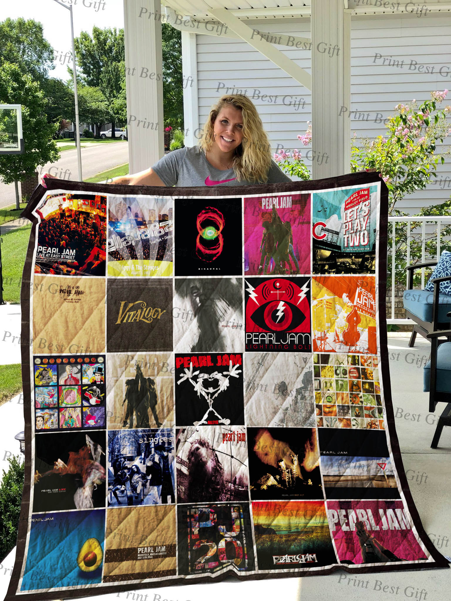 Pearl Jam Albums Cover Poster Quilt Blanket | BlanketsHub
