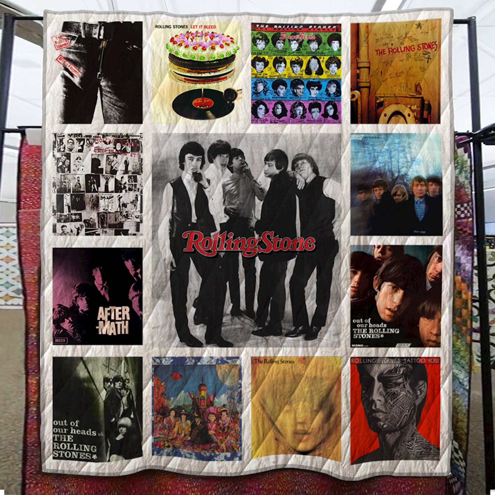 The Rolling Stones Quilt Blanket | BlanketsHub