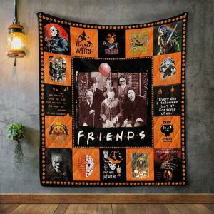 Horror Movie Halloween Blanket| Halloween Fleece Blanket, Horror Throw Blanket, Halloween Gift