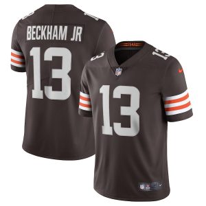 Men's Cleveland Browns Odell Beckham Jr. Nike Brown Vapor Limited Player Jersey