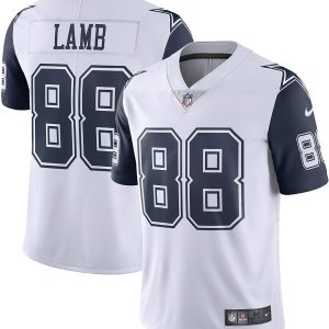 Men's Dallas Cowboys CeeDee Lamb Nike White 2nd Alternate Vapor Limited Jersey